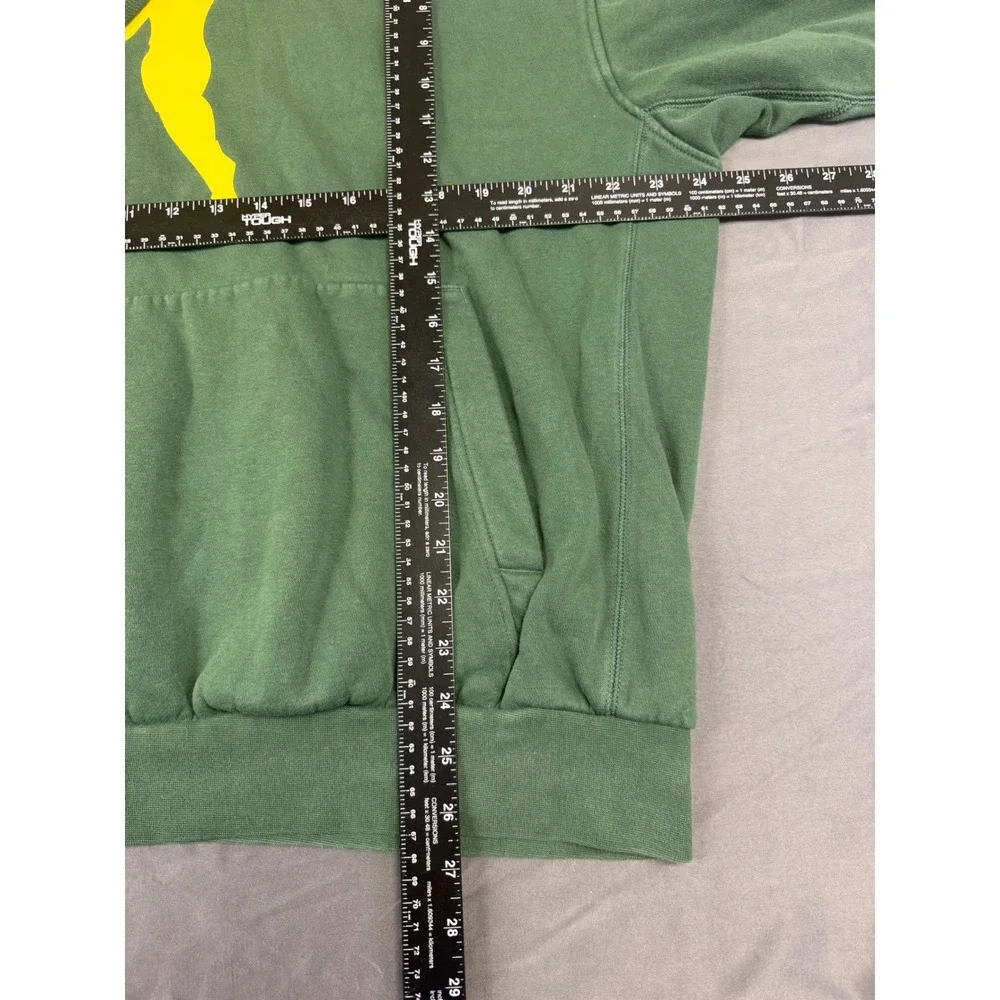 Nike WNBA Hoodie Mens Large Green‎ Yellow Basketball Graphic Pullover Sweatshirt